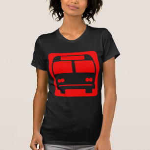 T-shirt Símbolo de barramento - Vermelho