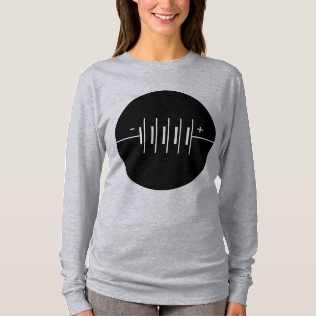 T-shirt Símbolo de Baterias dentro de um círculo (Frente)