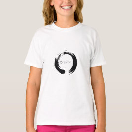 T-shirt Símbolo de Enso da infinidade - respire