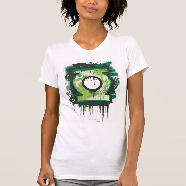 T-shirt Símbolo de Grafite Lanterna Verde (Frente)