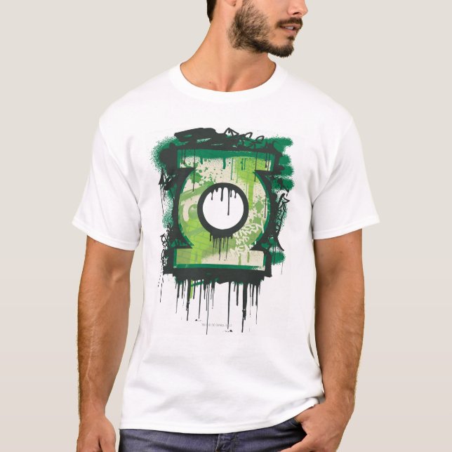 T-shirt Símbolo de Grafite Lanterna Verde (Frente)