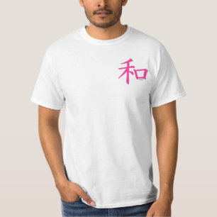T-shirt Símbolo de Paz Rosa Chinês