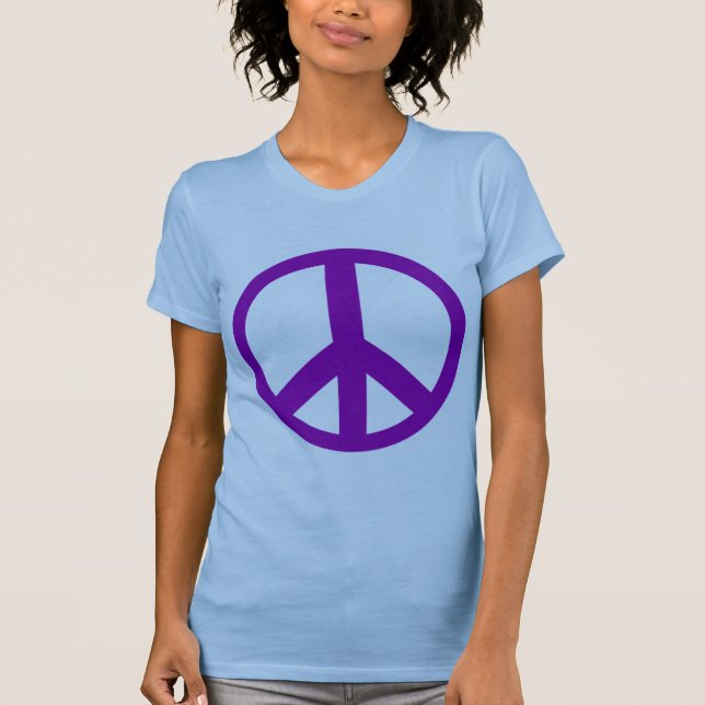 T-shirt Símbolo de Paz Roxo T shirts, Hoodies, Mugs (Frente)