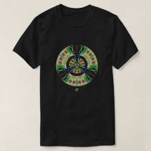 T-shirt Símbolo de perigo biológico psicodélico (ou o que