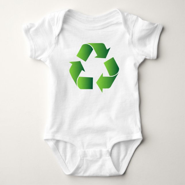 T-shirt Símbolo de Reciclar Verde (Frente)