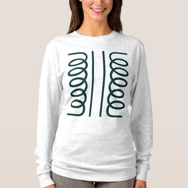 T-shirt Símbolo de Transformador Elétrico (Frente)