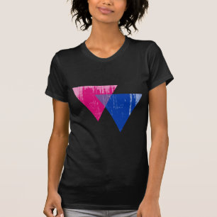 T-shirt Símbolo distressed.png do Bisexuality