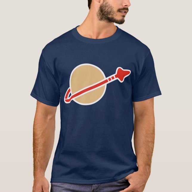 T-shirt Símbolo do astronauta do espaço do tijolo do (Frente)