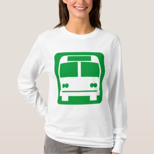 T-shirt Símbolo do ônibus - verde de grama