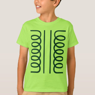 T-shirt Símbolo elétrico do transformador