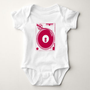 T-shirt Símbolo feminino - Turntable Deck - DJ Disk Jockey