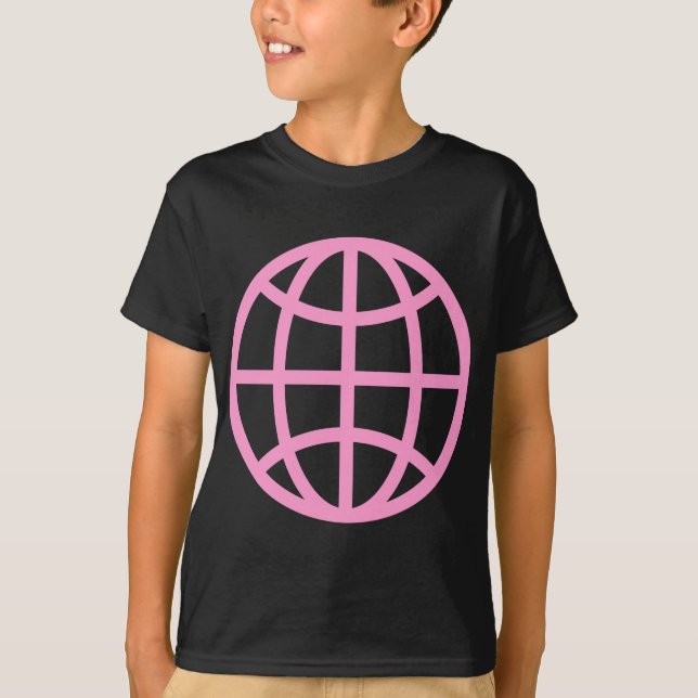 T-shirt Símbolo globo - Rosa (Frente)