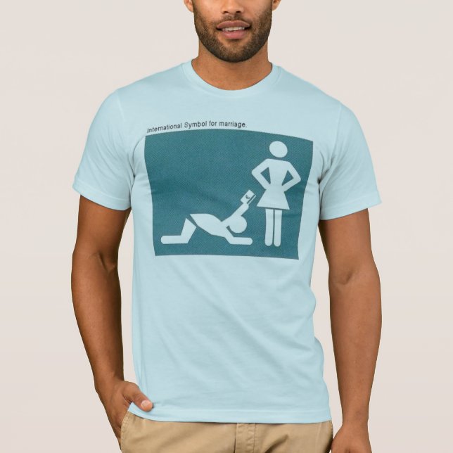 T-shirt símbolo internacional do casamento (Frente)