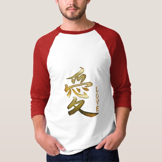 T-shirt Símbolo KANJI para a série LOVE (Frente)