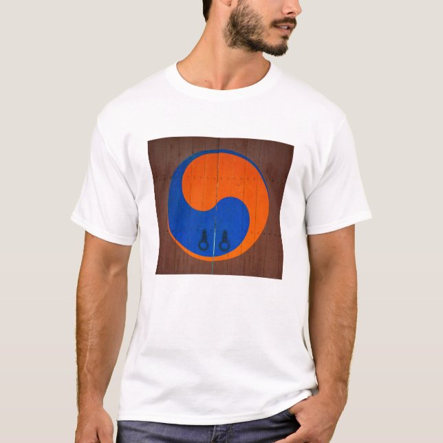 T-shirt Símbolo Yin e Yang, Coreia do Sul (Frente)