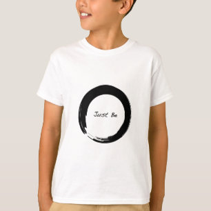 T-shirt Símbolo Zen com "Simplesmente Seja"