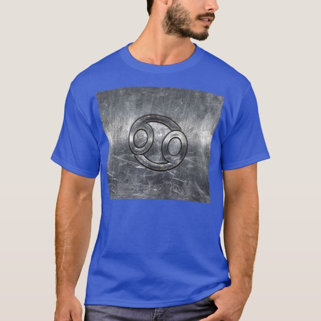 T-shirt Símbolo Zodiac do cancer em Decoração em Distância (Frente)