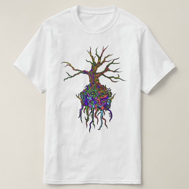 T-shirt simples da árvore (Frente do Design)