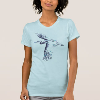 T-shirt simples da garça-real
