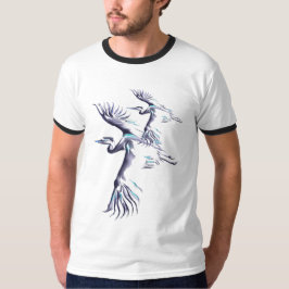 T-shirt simples da garça-real 2