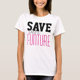 T-shirt Simplesmente design de texto "SALVE nossa FUNÇÃO"