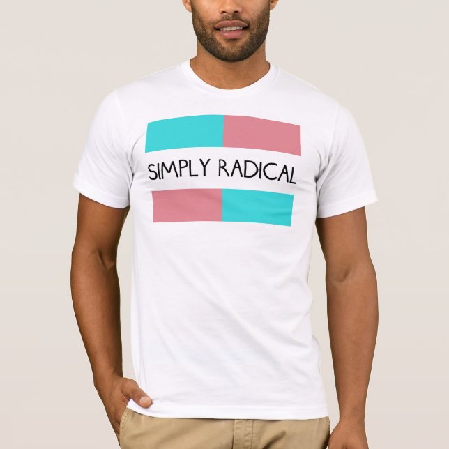 T-shirt simplesmente radical da parte dianteira da (Frente)