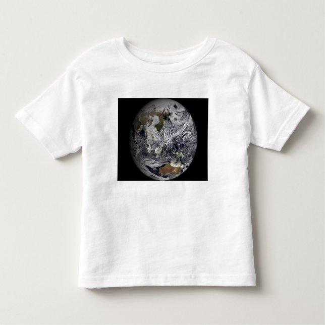 T-shirt Simulação em nuvem da Terra do cheio (Frente)
