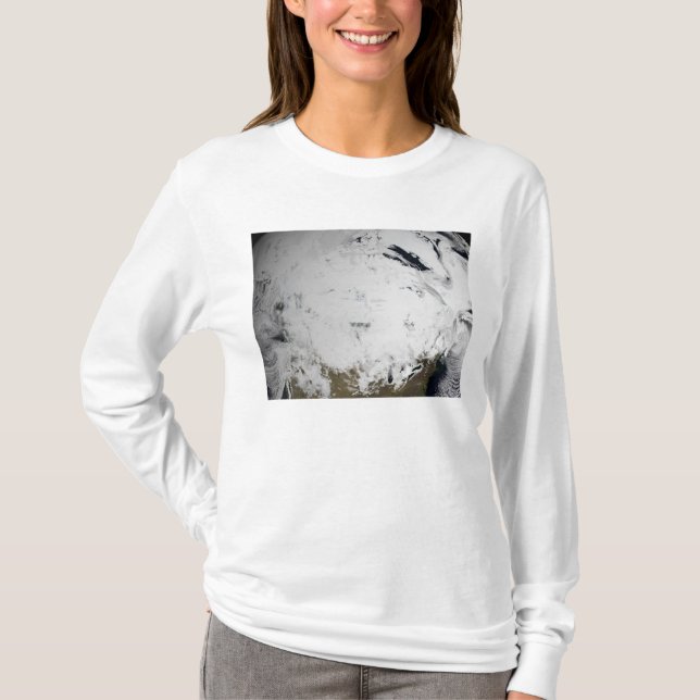 T-shirt Simulação em nuvem de um dia solteiro 2 (Frente)