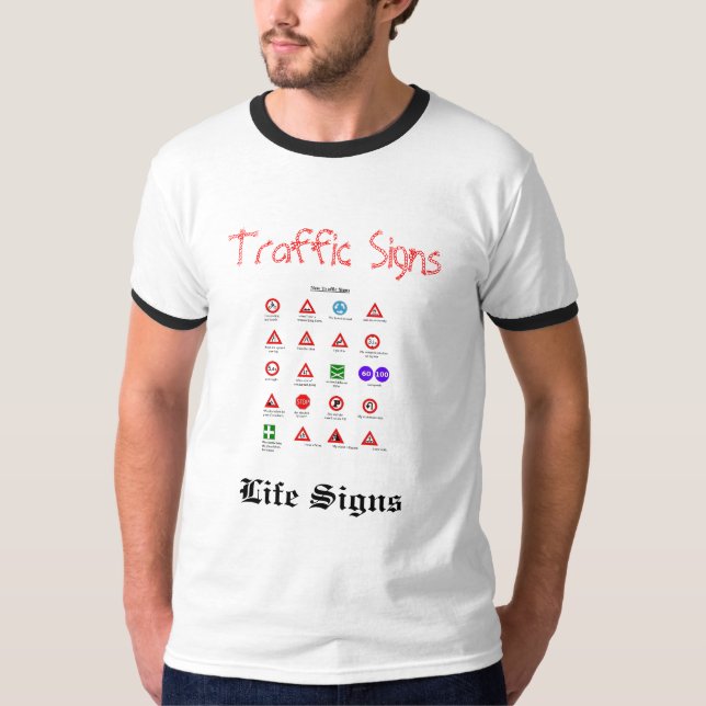 T-SHIRT SINAIS DE TRÁFEGO ENGRAÇADOS (Frente)