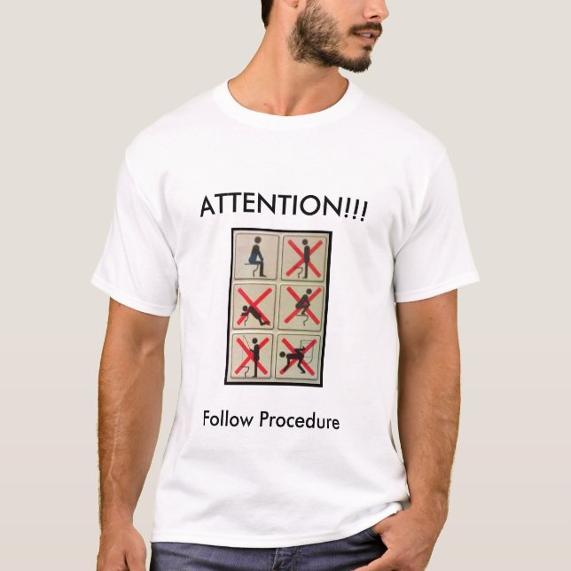 T-shirt Sinais do banheiro (Frente)
