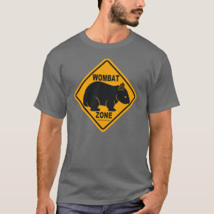 T-shirt Sinal da zona de Wombat