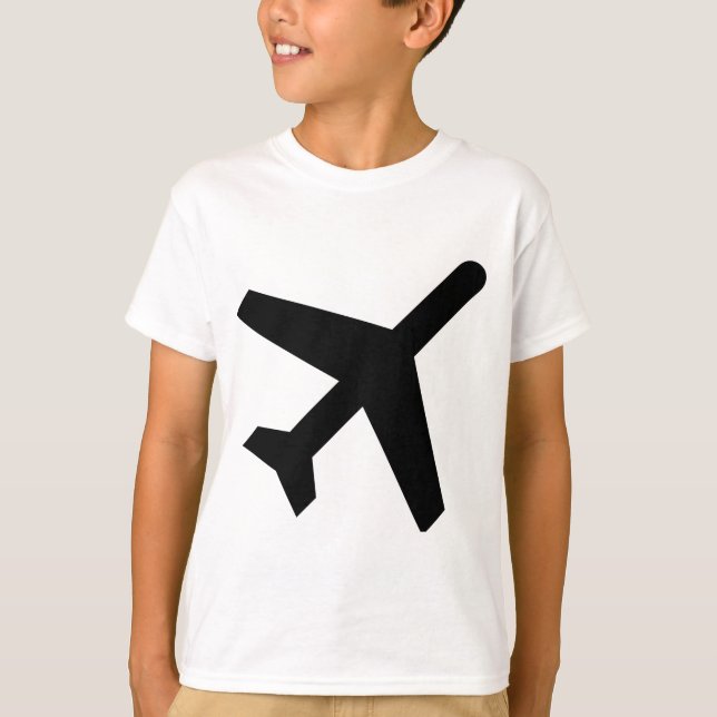 T-shirt Sinal das partidas de AIGA (avião) (Frente)