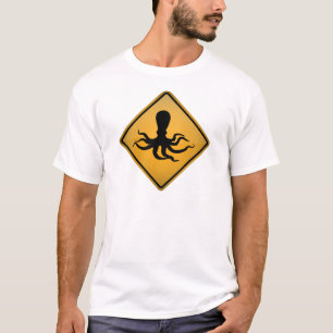 T-shirt Sinal de aviso do polvo