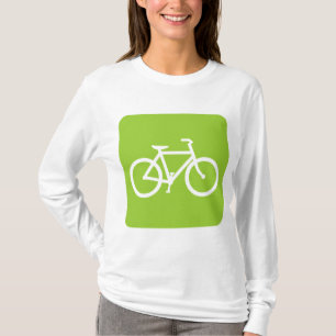 T-shirt Sinal de Bicicleta - Verde Marciano