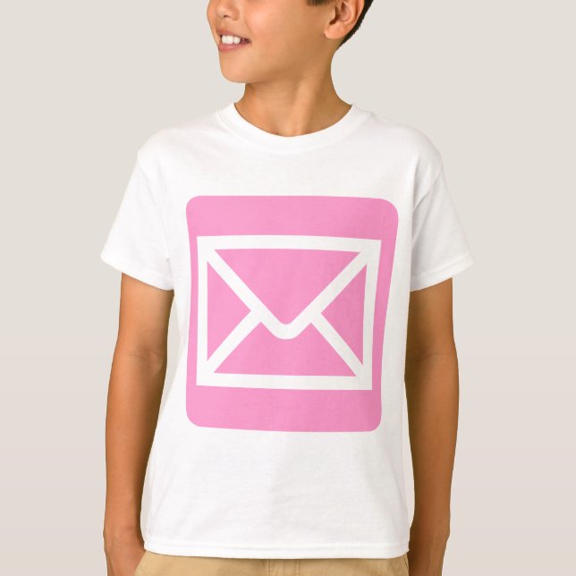 T-shirt Sinal de envelope - rosa (Frente)