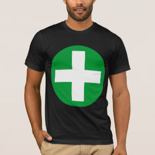 T-shirt Sinal de Mais branco com verde