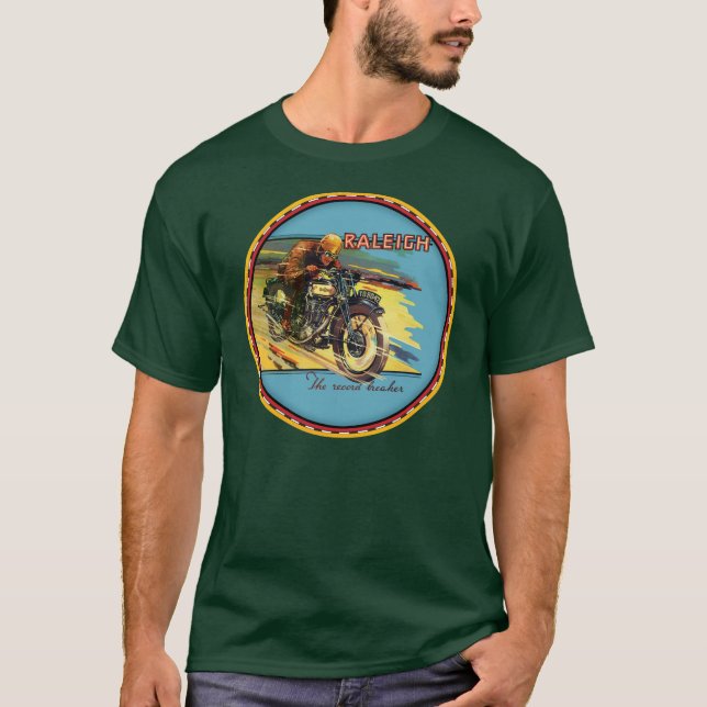 T-shirt Sinal de motocicleta Raleigh (Frente)