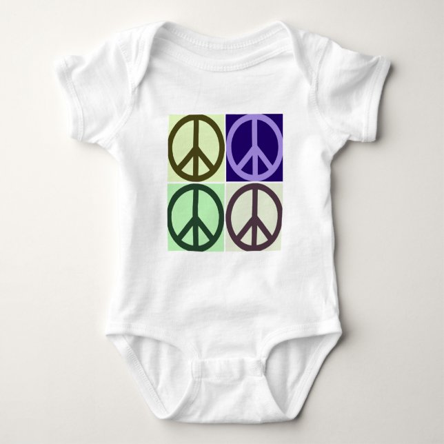 T-shirt Sinal de Paz - Arte Pop (Frente)