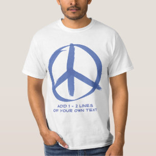 T-shirt Sinal de Paz Azul