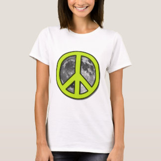 T-shirt Sinal de Paz da Lua Verde -