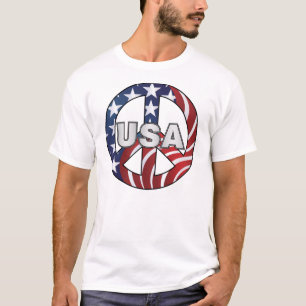 T-shirt Sinal de paz dos EUA