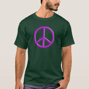 T-shirt Sinal de paz lavanda