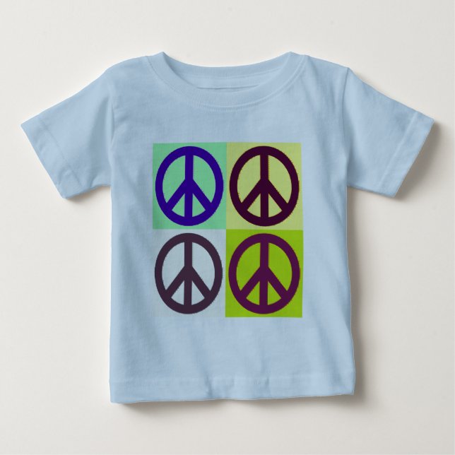 T-shirt Sinal de Paz Pop Art (Frente)