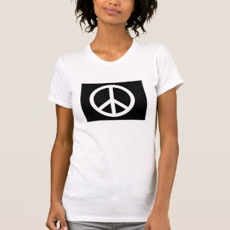 T-shirt sinal de paz preto