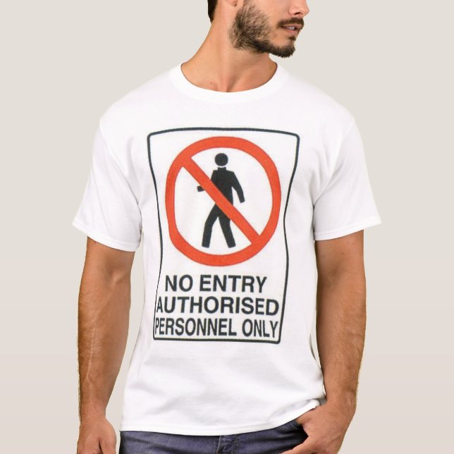 T-shirt sinal de perigo (Frente)