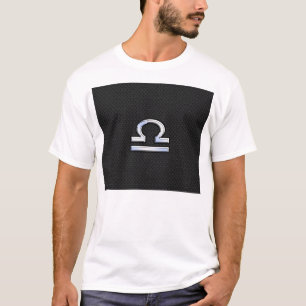 T-shirt Sinal de prata do zodíaco do Libra no estilo pret