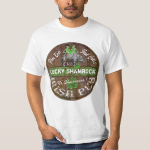 T-shirt Sinal de pub irlandês personalizado