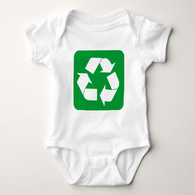 T-shirt Sinal de reciclagem - Verde Grass (Frente)
