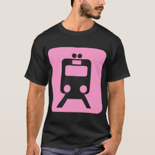 T-shirt Sinal de Trem - Rosa