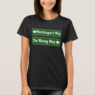 T-shirt Sinal de Way Street do MacGregor Shirt Clan MacGre